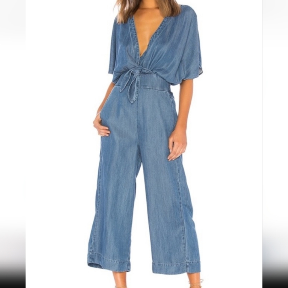 Splendid, denim jumpsuit, size M